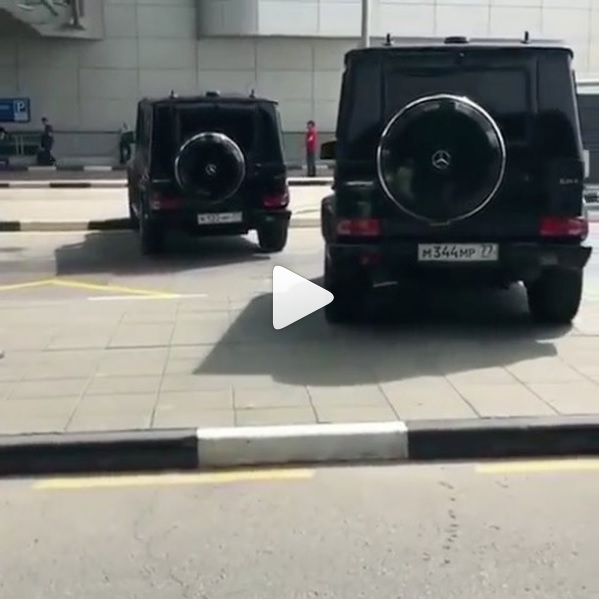 Тимати катается на Gelandewagen по тротуарам возле аэропорта Шереметьево (видео)