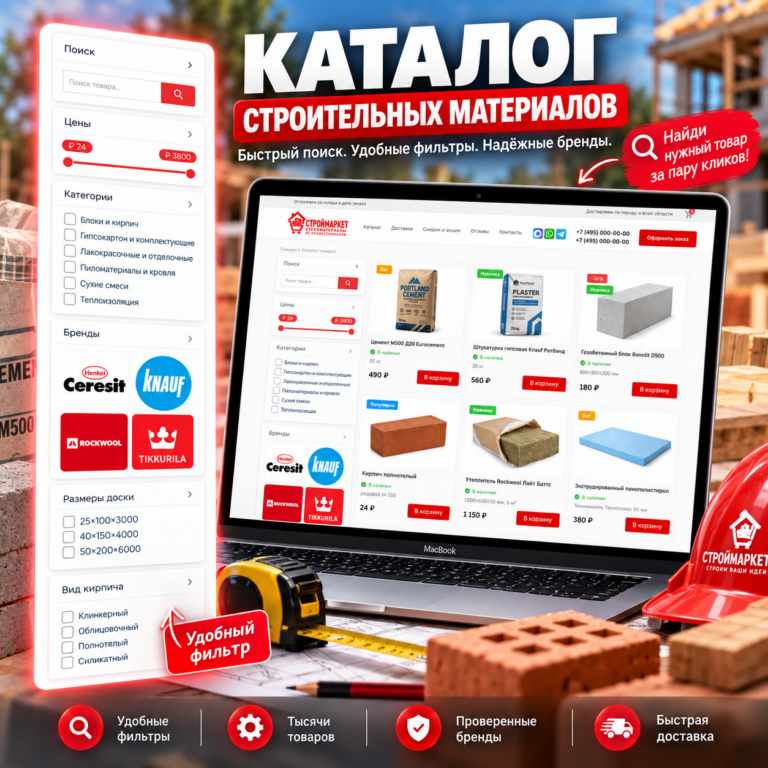 Создание интернет-магазина стройматериалов на WordPress